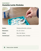 Assiette Lente Alvéoles – fiche produit