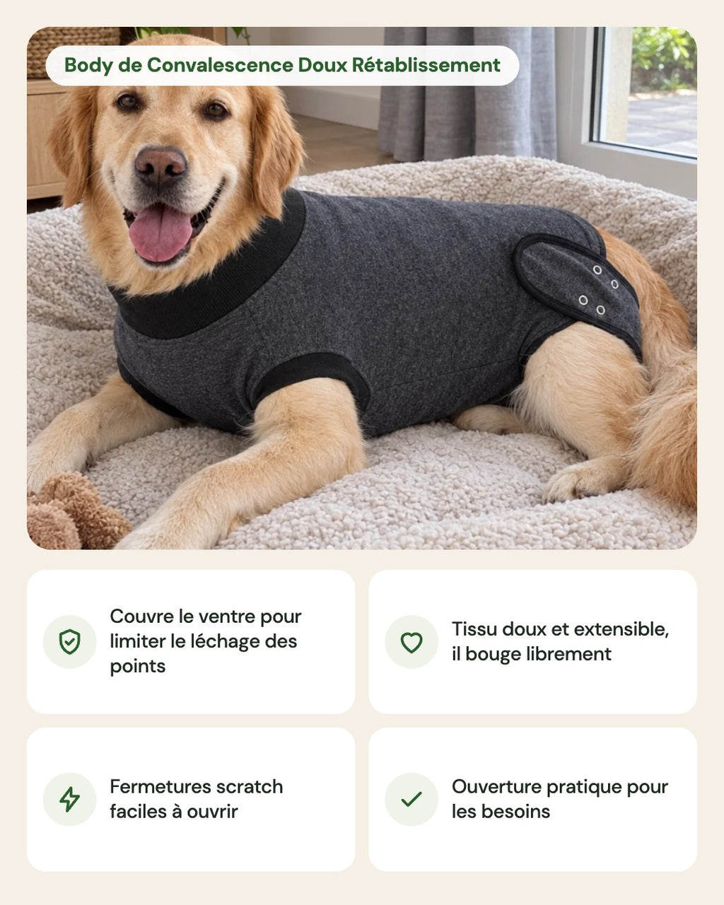 Body de Convalescence Doux Rétablissement – points forts