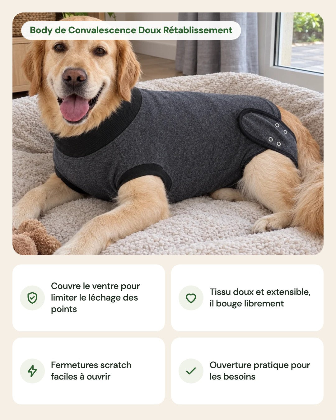 Body de Convalescence Doux Rétablissement – points forts