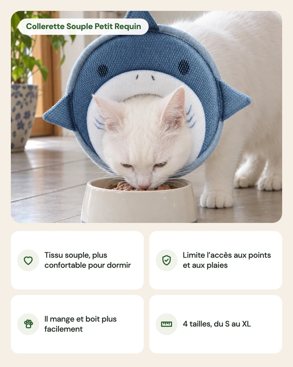 Collerette Souple Petit Requin – points forts