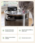 Fontaine Inox Sans Fil Ruisseau – points forts