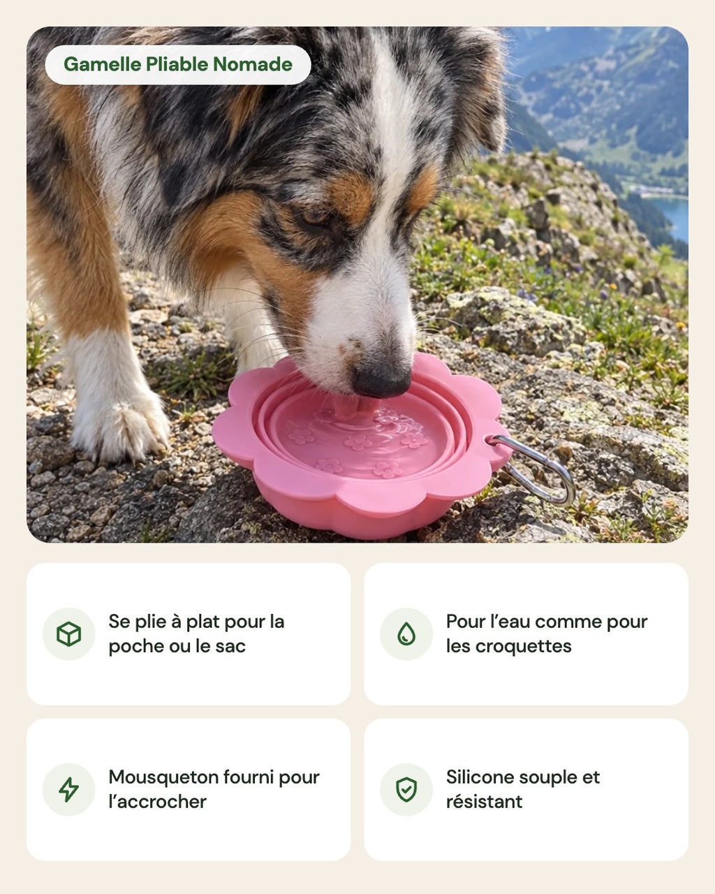 Gamelle Pliable Nomade – points forts