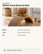 Griffoir Arche Boule de Sisal – fiche produit