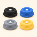 Les 4 coloris : noir, bleu, gris et jaune
