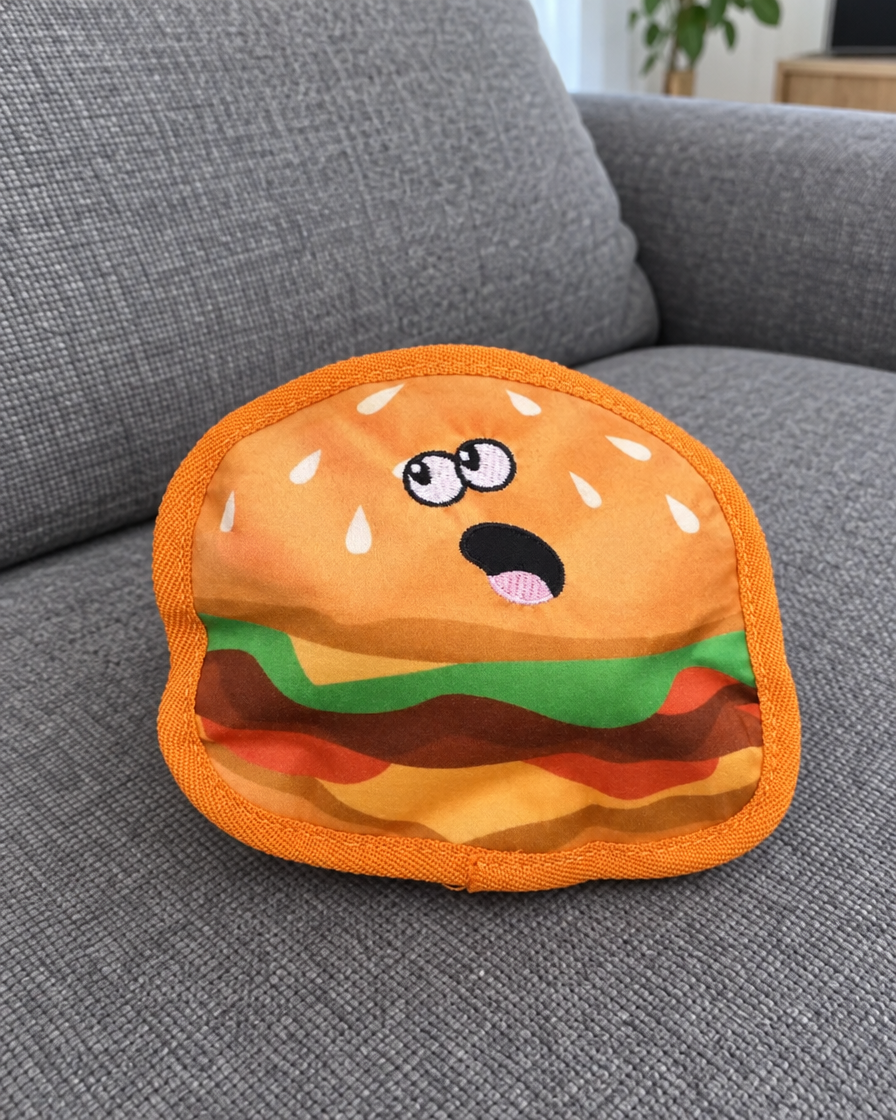 Peluche burger couineuse NordPet