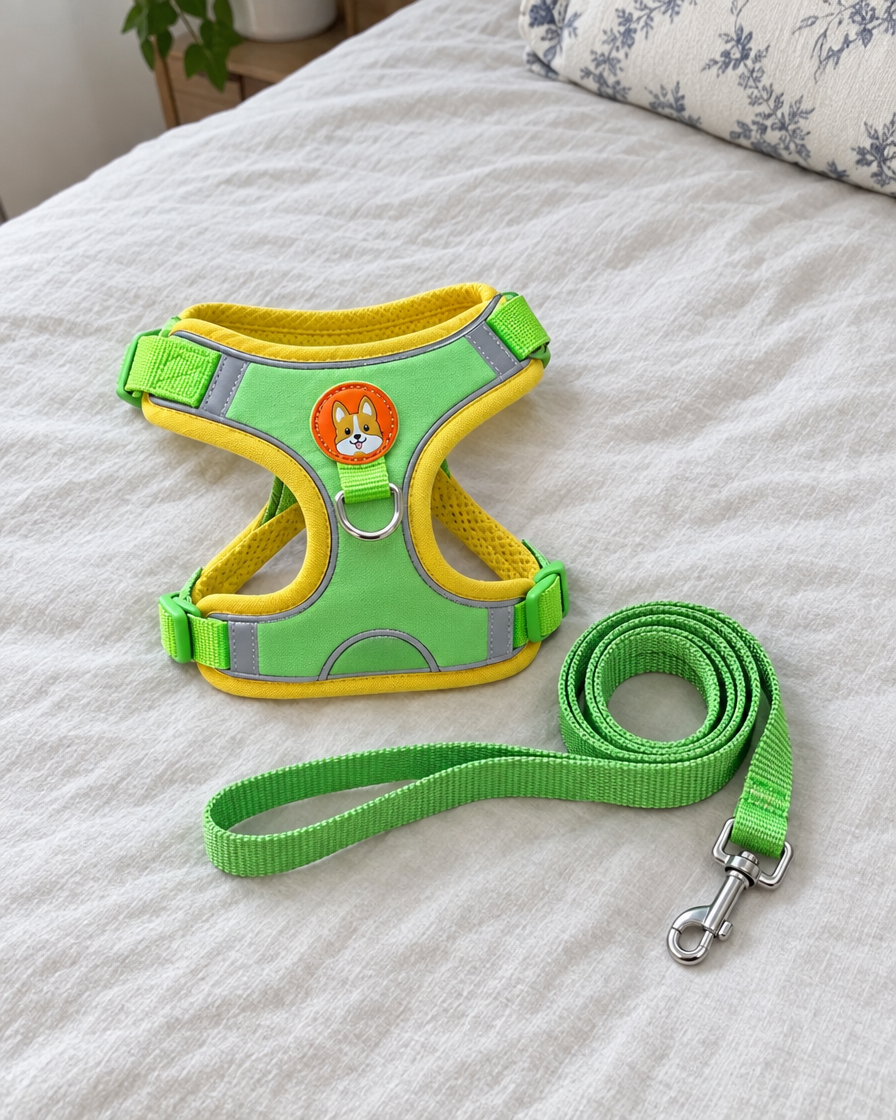 Ensemble harnais et laisse pour petit chien NordPet