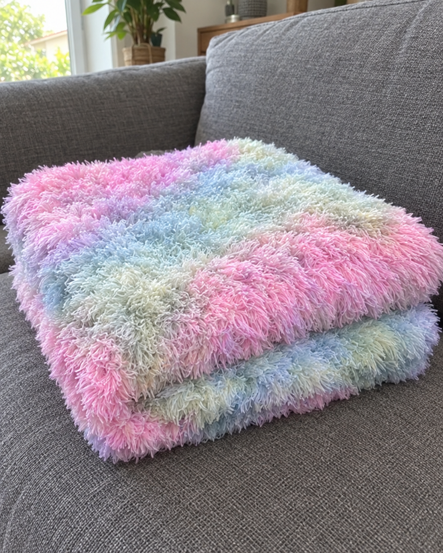 Plaid tout doux arc-en-ciel NordPet