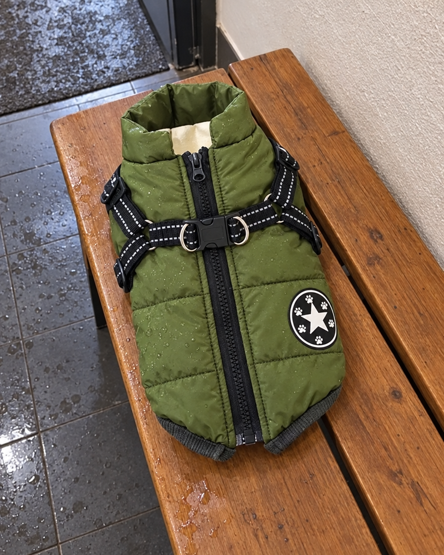 Manteau imperméable avec harnais NordPet