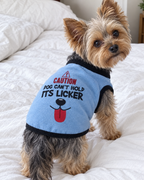 Yorkshire en pull polaire bleu