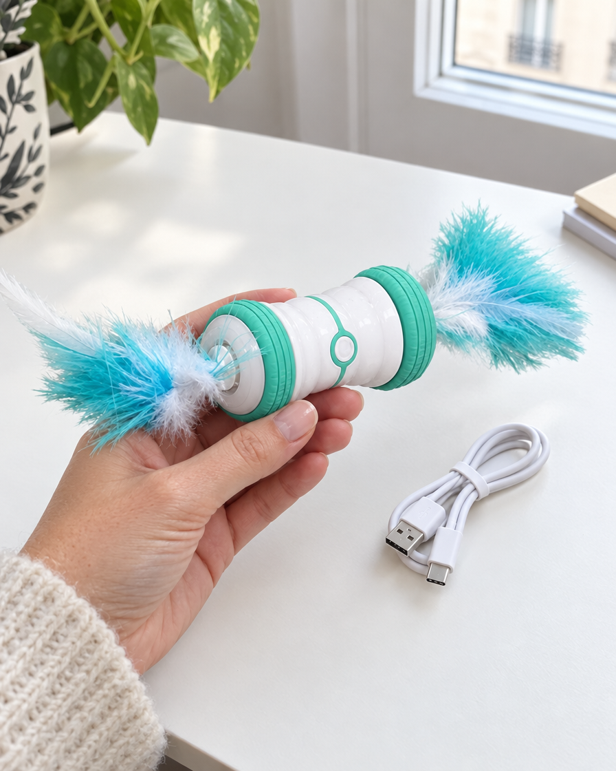 Jouet électrique pour chat rechargeable par USB
