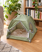 Tente cabane pour chat avec coussin