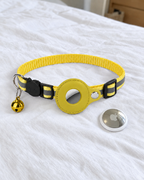 Collier Réfléchissant Porte-AirTag Traceur – coloris Jaune
