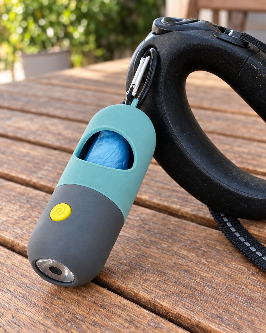 Distributeur de Sacs Luciole – coloris Bleu gris