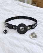 Collier Réfléchissant Porte-AirTag Traceur – coloris Noir