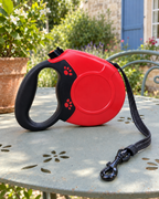 Laisse Enrouleur Liberté 5 m / 8 m – coloris Rouge