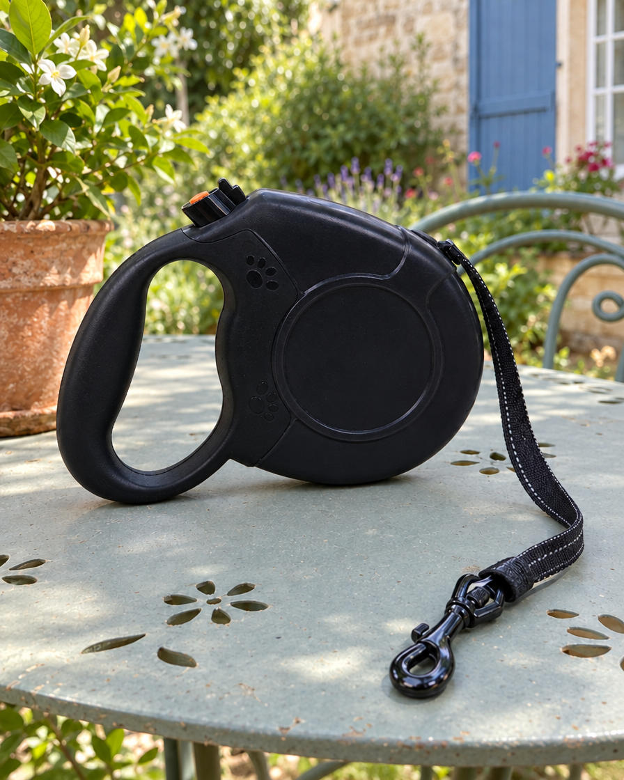 Laisse Enrouleur Liberté 5 m / 8 m – coloris Noir