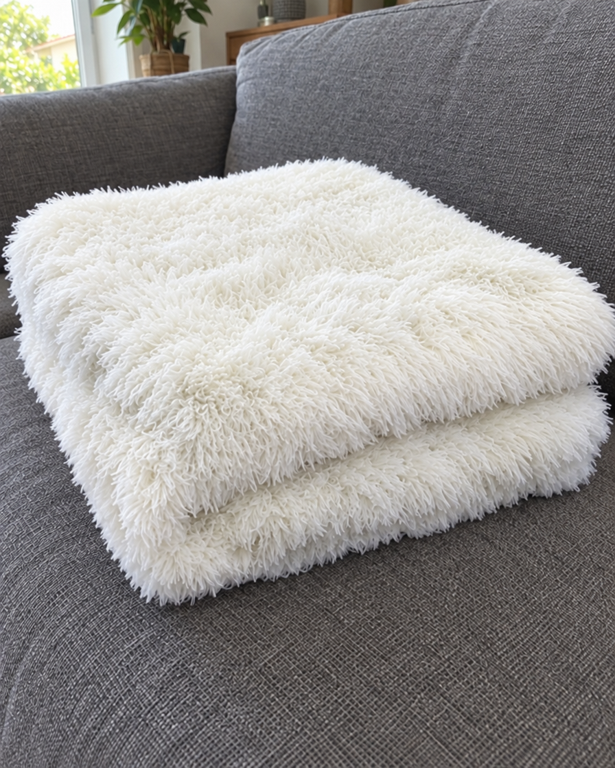 Plaid Transformable Pop – coloris Blanc