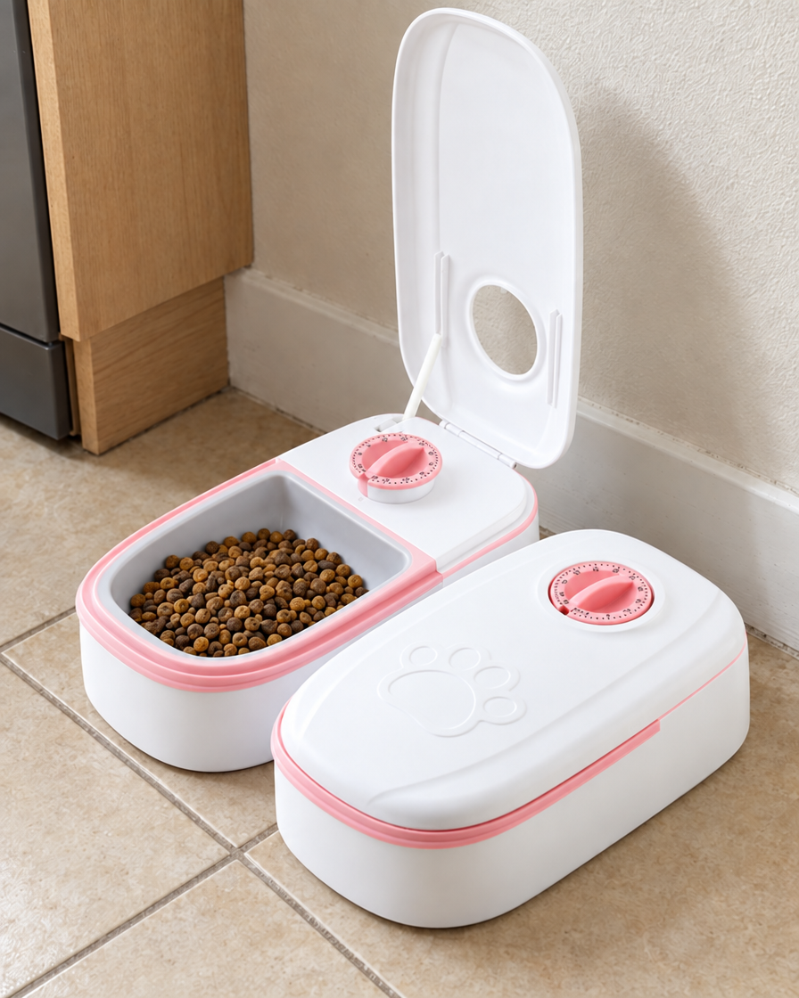 Distributeur Gravité Repas Tranquille – coloris Rose