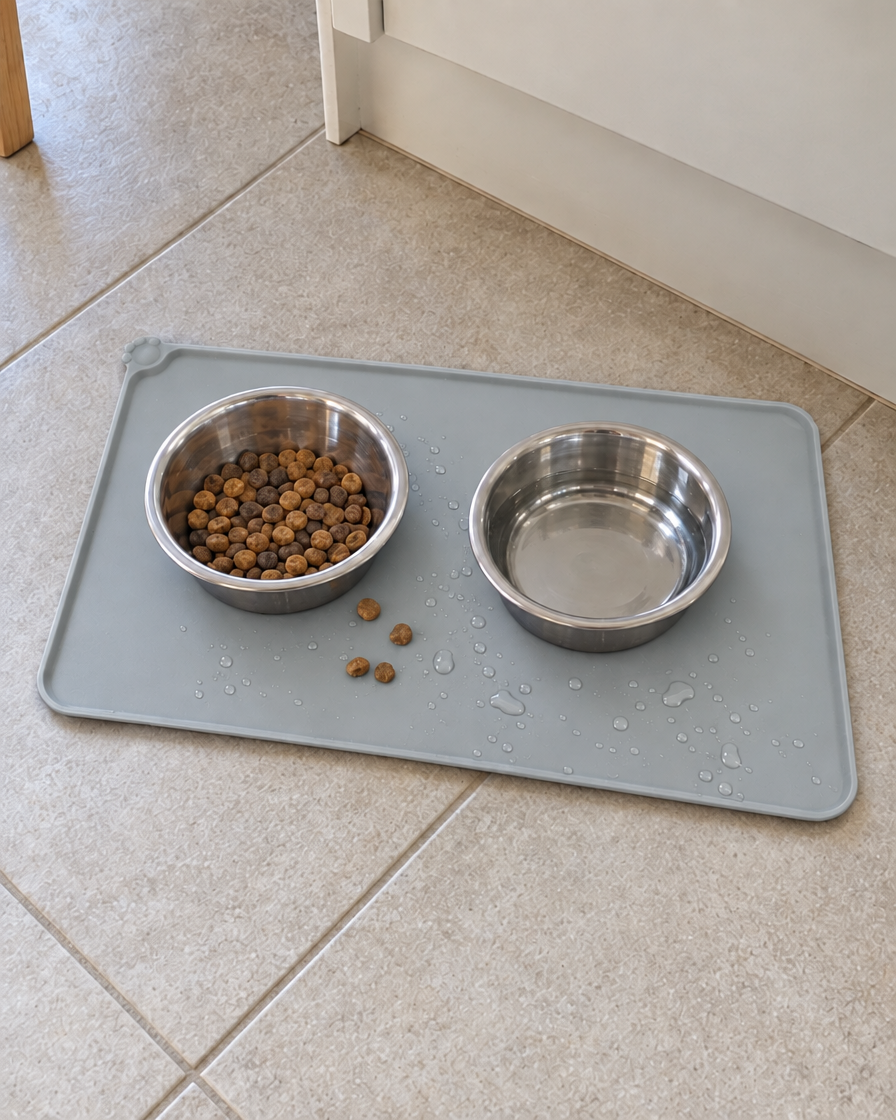 Tapis de Repas Silicone Propre – coloris Gris