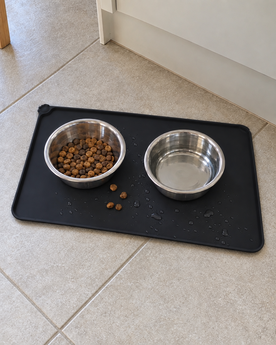 Tapis de Repas Silicone Propre – coloris Noir