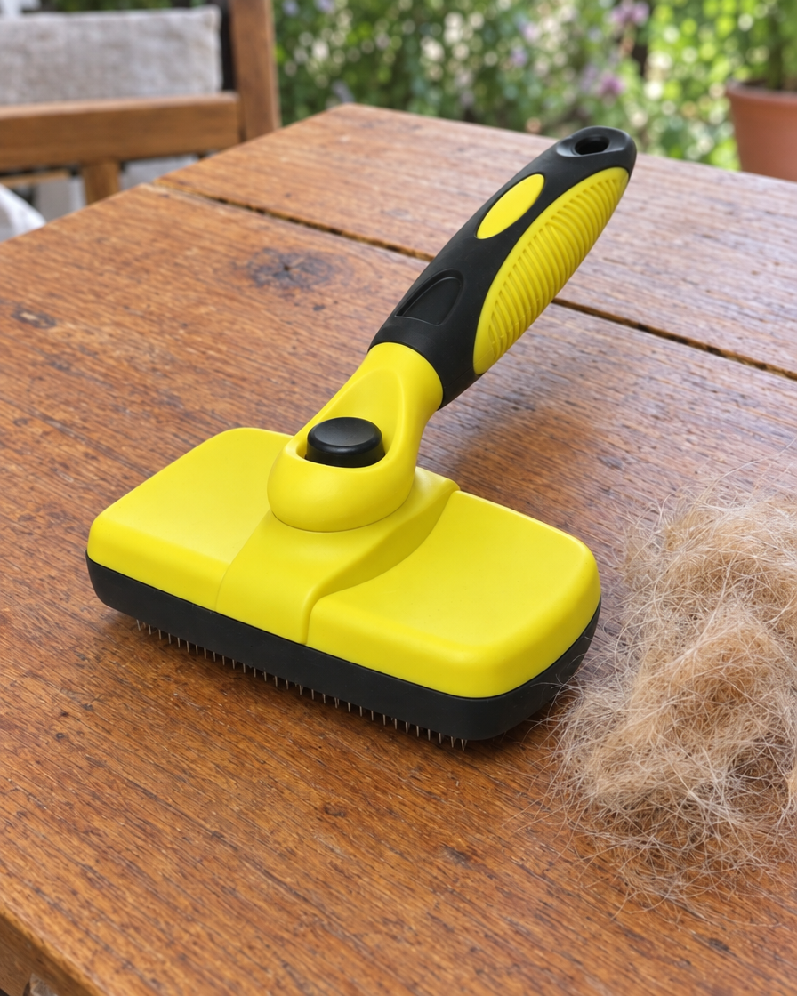 Brosse Carde Clic-Nettoyage – coloris Jaune