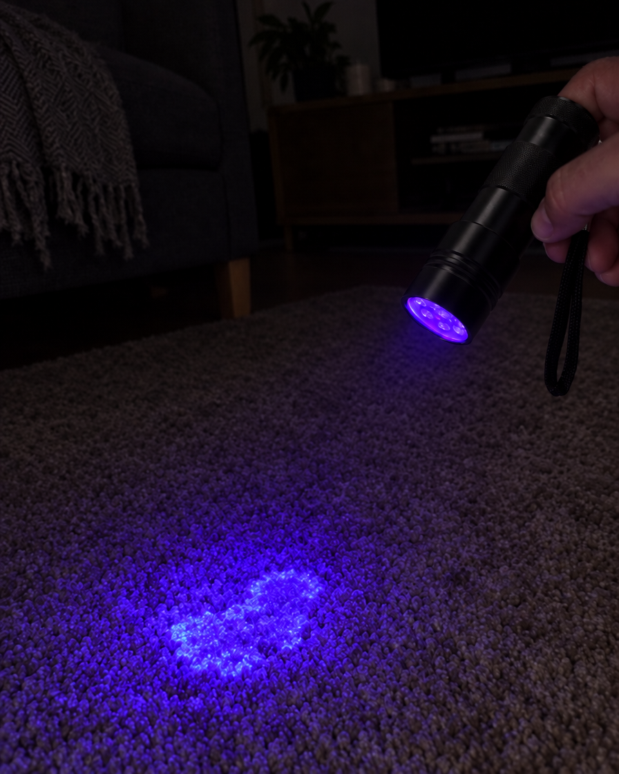 Lampe UV Détective Taches – coloris Noir