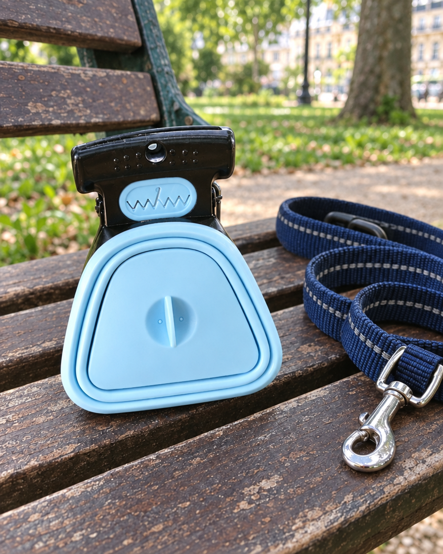Ramasse-Crottes Pliant Mains Propres – coloris Bleu