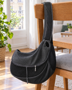 Sac Bandoulière Filet Aéré – coloris Noir