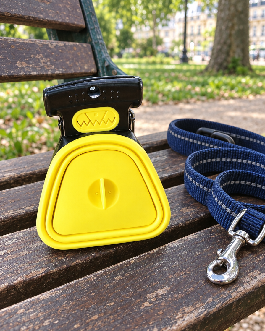 Ramasse-Crottes Pliant Mains Propres – coloris Jaune