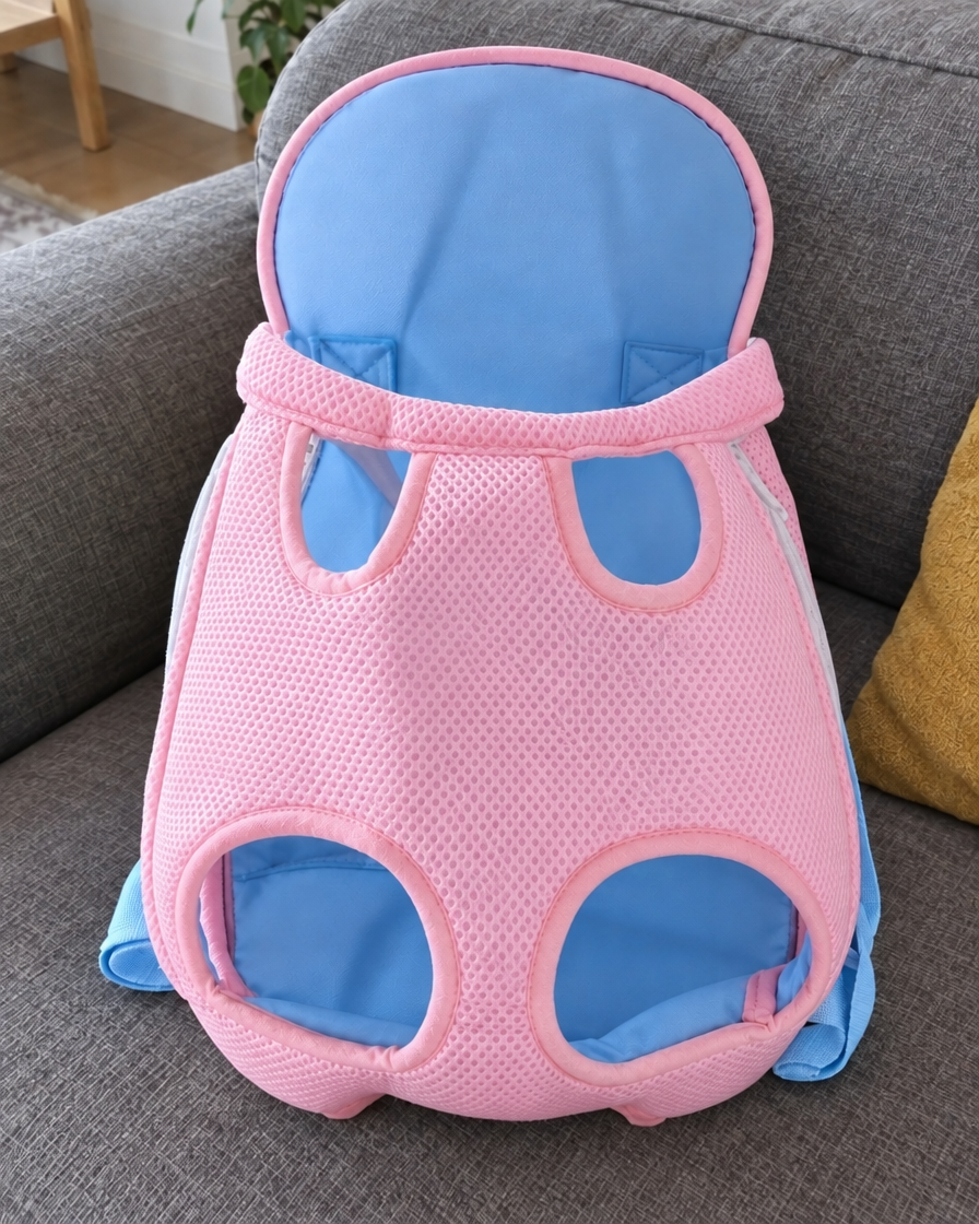 Porte-Bébé Ventral Pattes Libres – coloris Rose & bleu