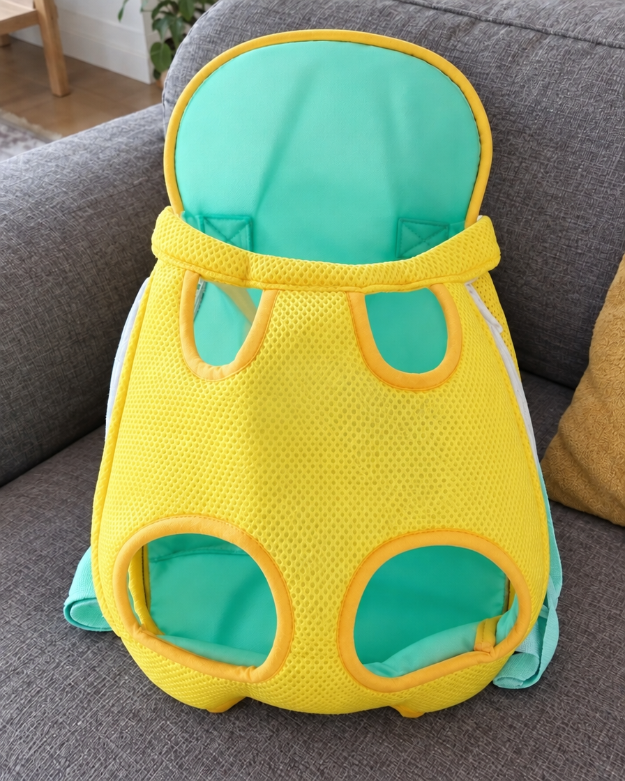 Porte-Bébé Ventral Pattes Libres – coloris Jaune & vert