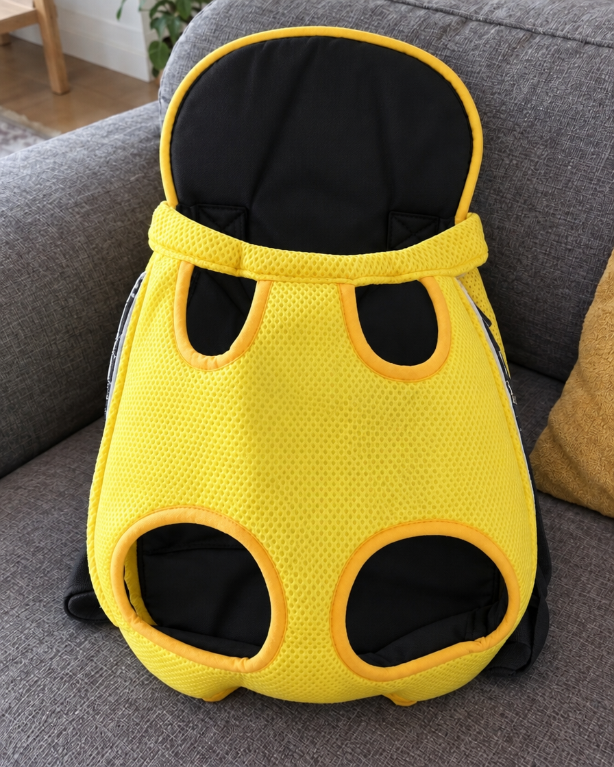 Porte-Bébé Ventral Pattes Libres – coloris Jaune & noir