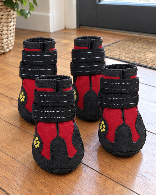 Bottes Caoutchouc Flaques (x4) – coloris Rouge