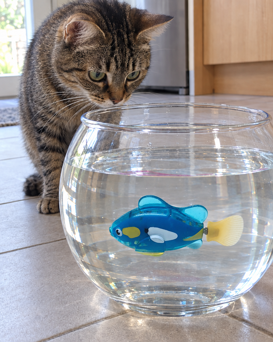 Poisson Nageur Lumineux – coloris Bleu foncé