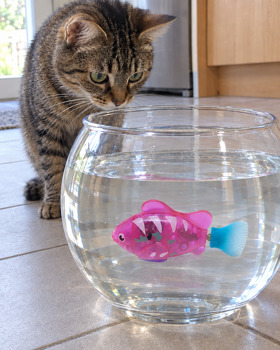 Poisson Nageur Lumineux – coloris Rose