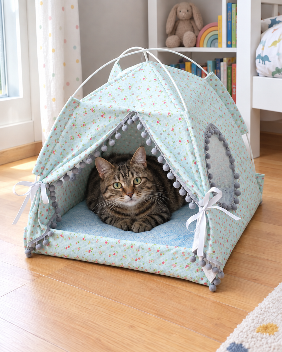 Tente Cabane Petit Camp – coloris Vert clair