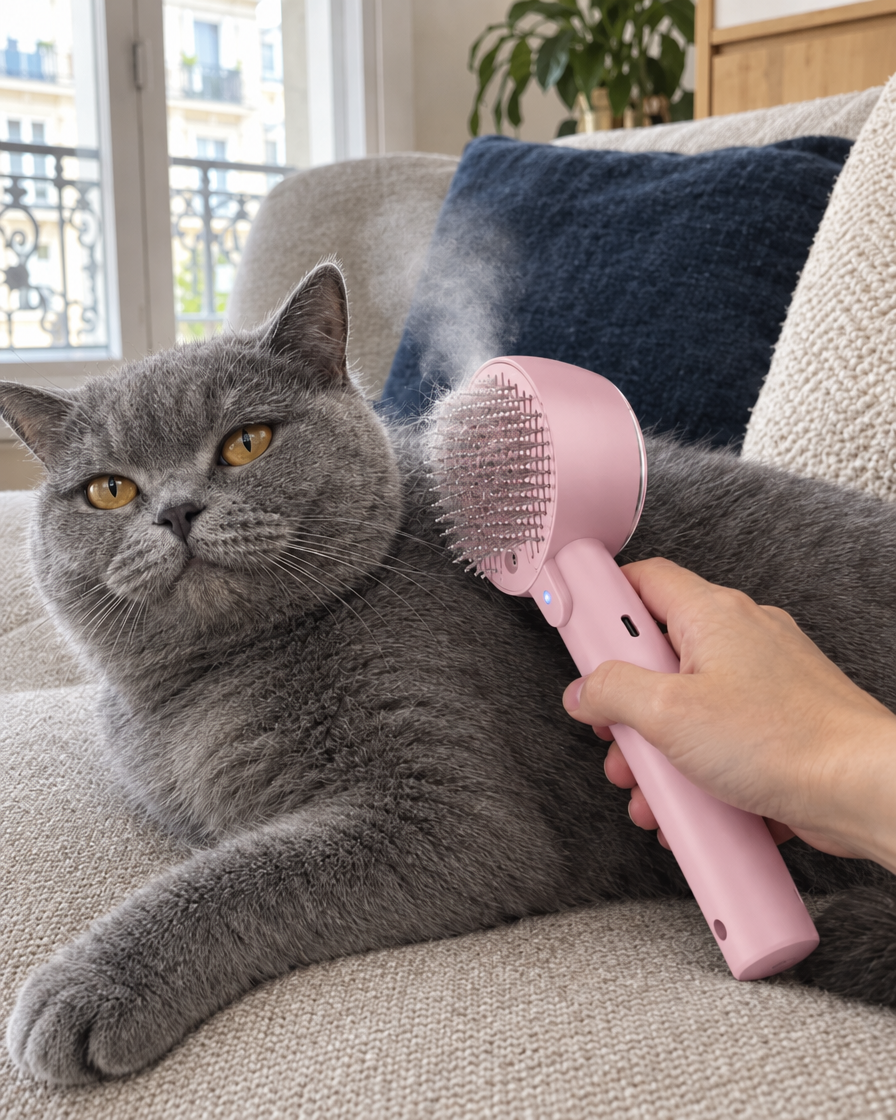 Brosse Vapeur Brume Douce – coloris Rose