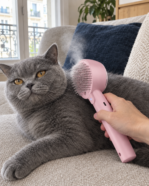 Brosse Vapeur Brume Douce – coloris Rose