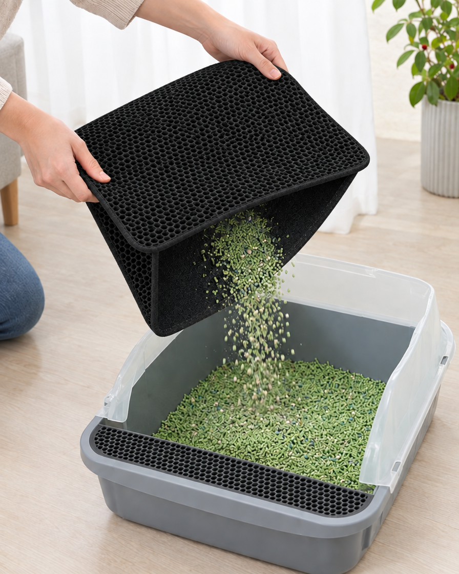 Tapis Litière Piège-Grains – coloris Noir