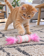Bonbon Roulant Plumes Folles – coloris Rose