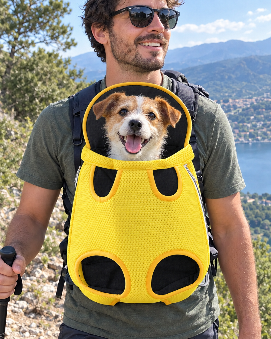 Porte-Bébé Ventral Pattes Libres – coloris Jaune & noir