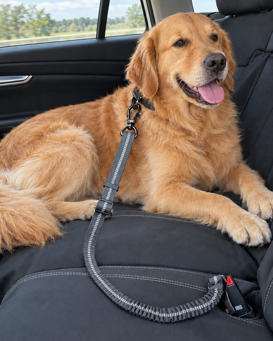 Ceinture Voiture Amortie Réfléchissante – coloris Gris foncé