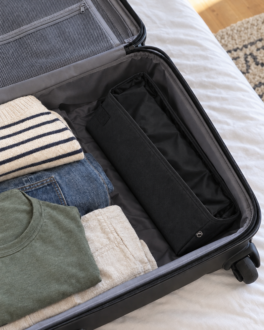 Litière Pliable Voyage Chat – coloris Noir