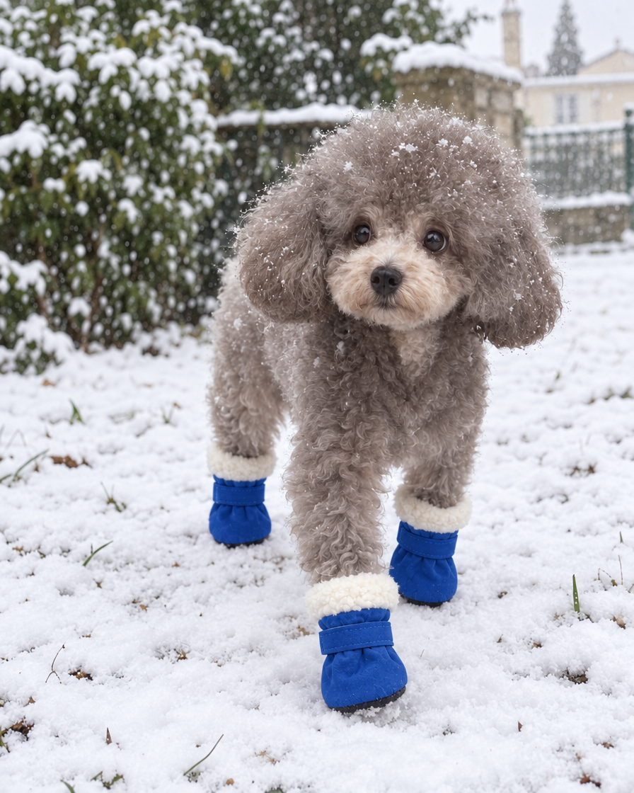 Bottines Polaires Neige (x4) – coloris Bleu