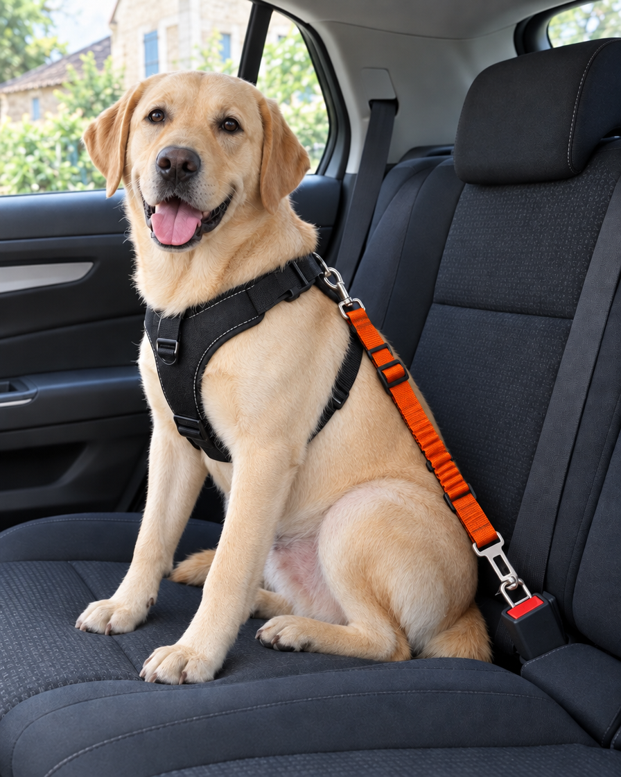 Attache Ceinture Voiture Sécurité – coloris Orange