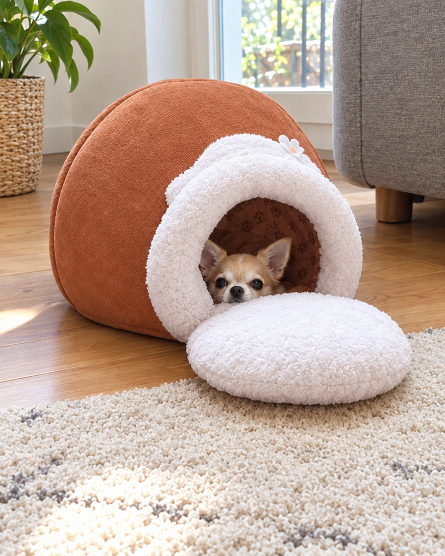 Lit Igloo Cocon – coloris Marron