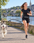 Laisse Mains Libres Canicross – coloris Noir