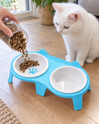 Duo Gamelles Oreilles de Chat – coloris Bleu
