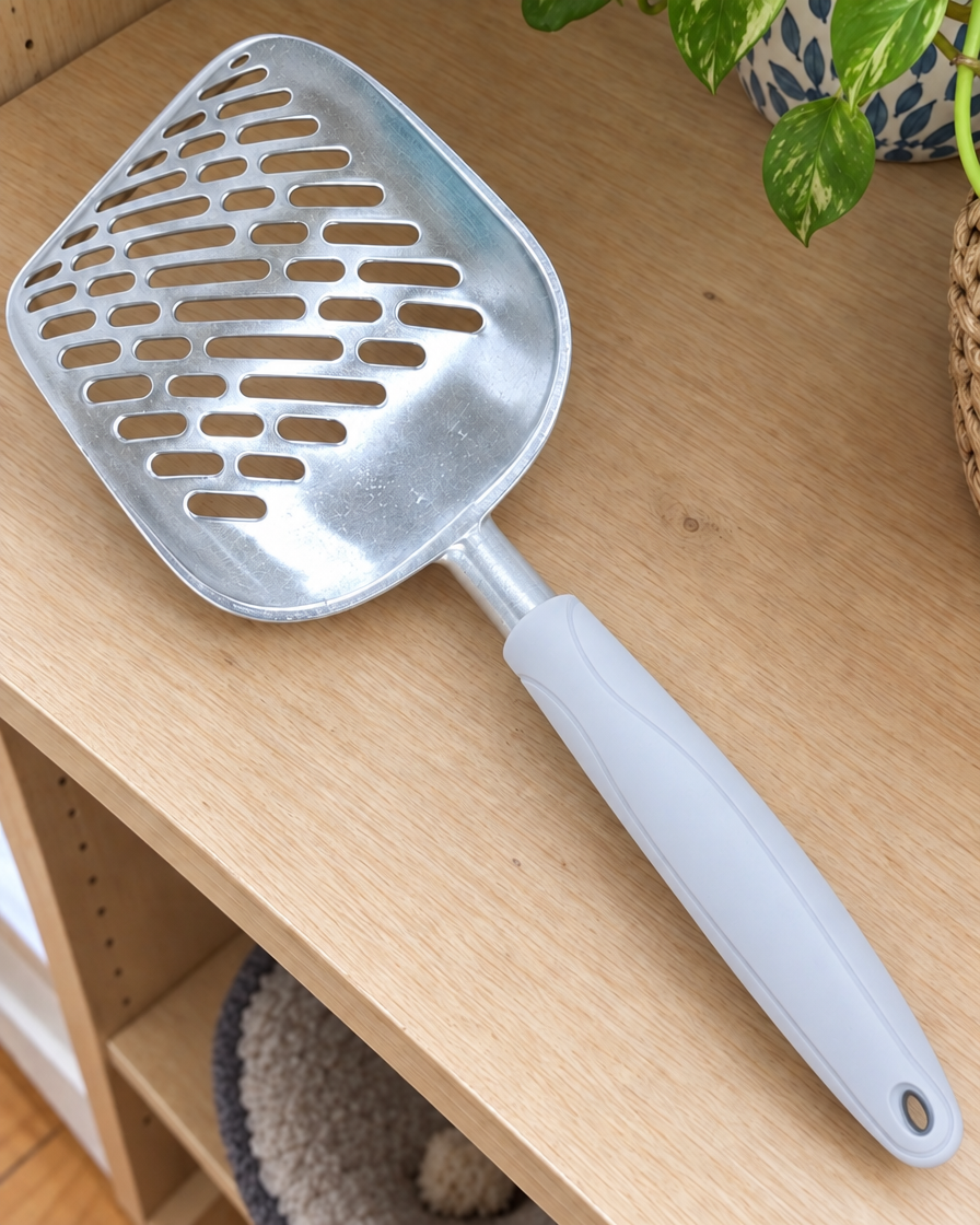 Pelle à Litière Métal Tamis Fin – coloris Gris