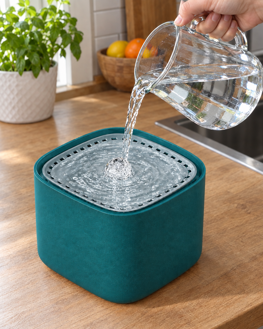 Fontaine à Eau Oasis 3 L – coloris Vert paon